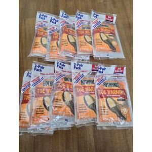 HotHands Toe Warmers Long Lasting Odorless Warmers LOT of 10 Double Pack 20Pairs